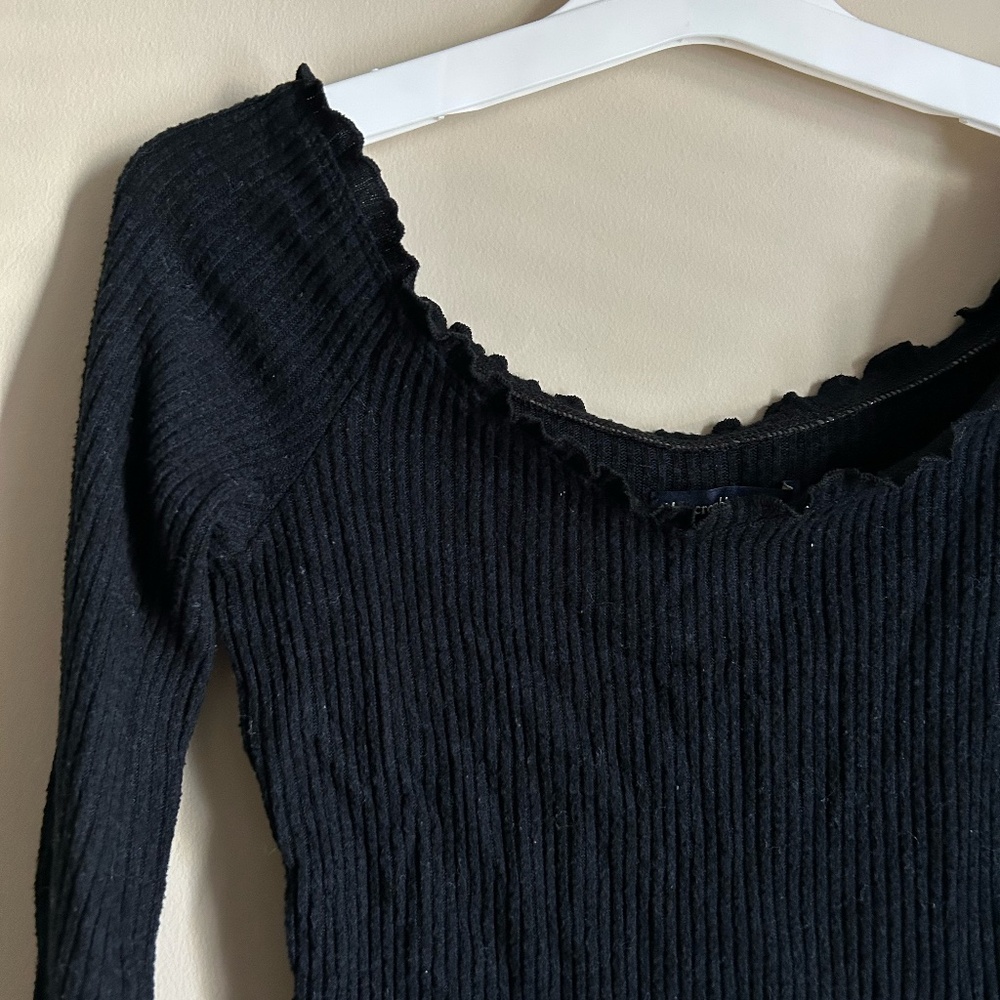 Black long sleeve top Abercrombie
